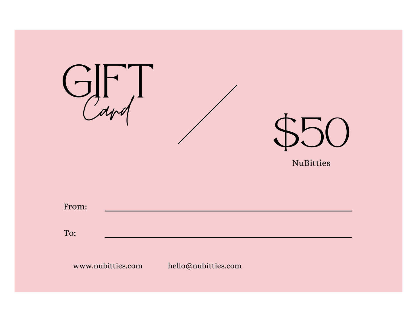 NuBitties Gift Card