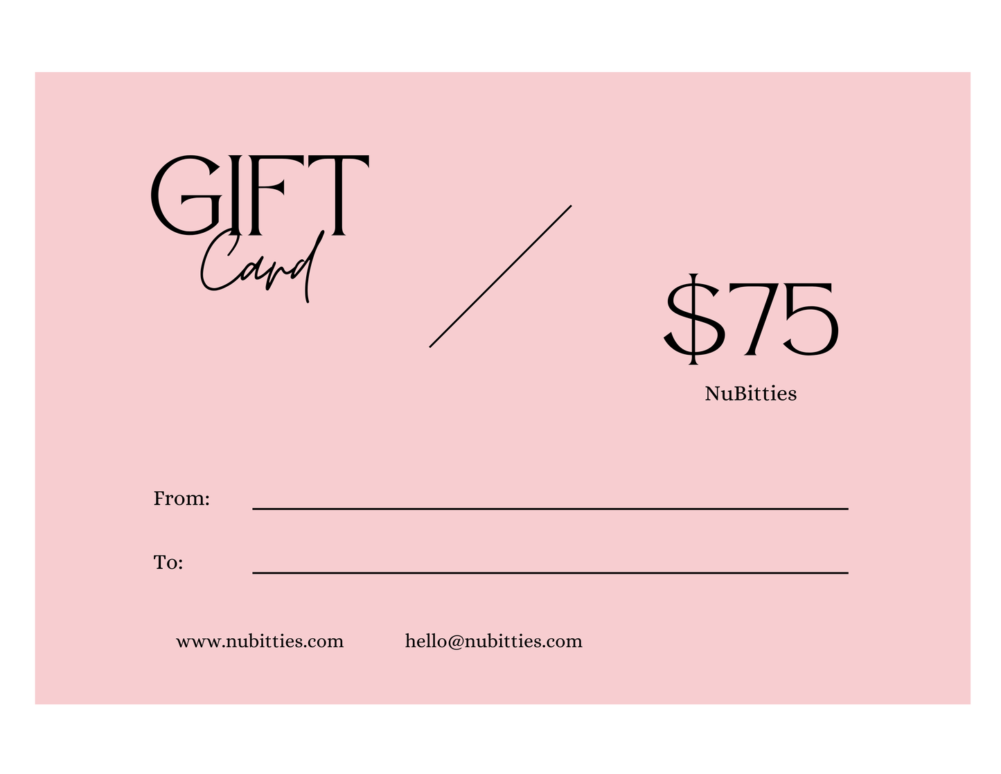 NuBitties Gift Card