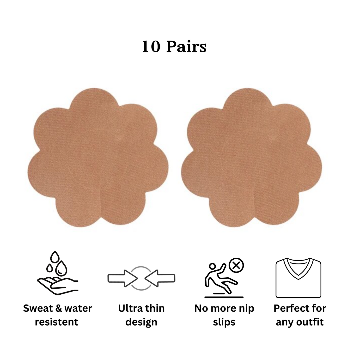 Invisible Nipple Pasties (10 pairs)