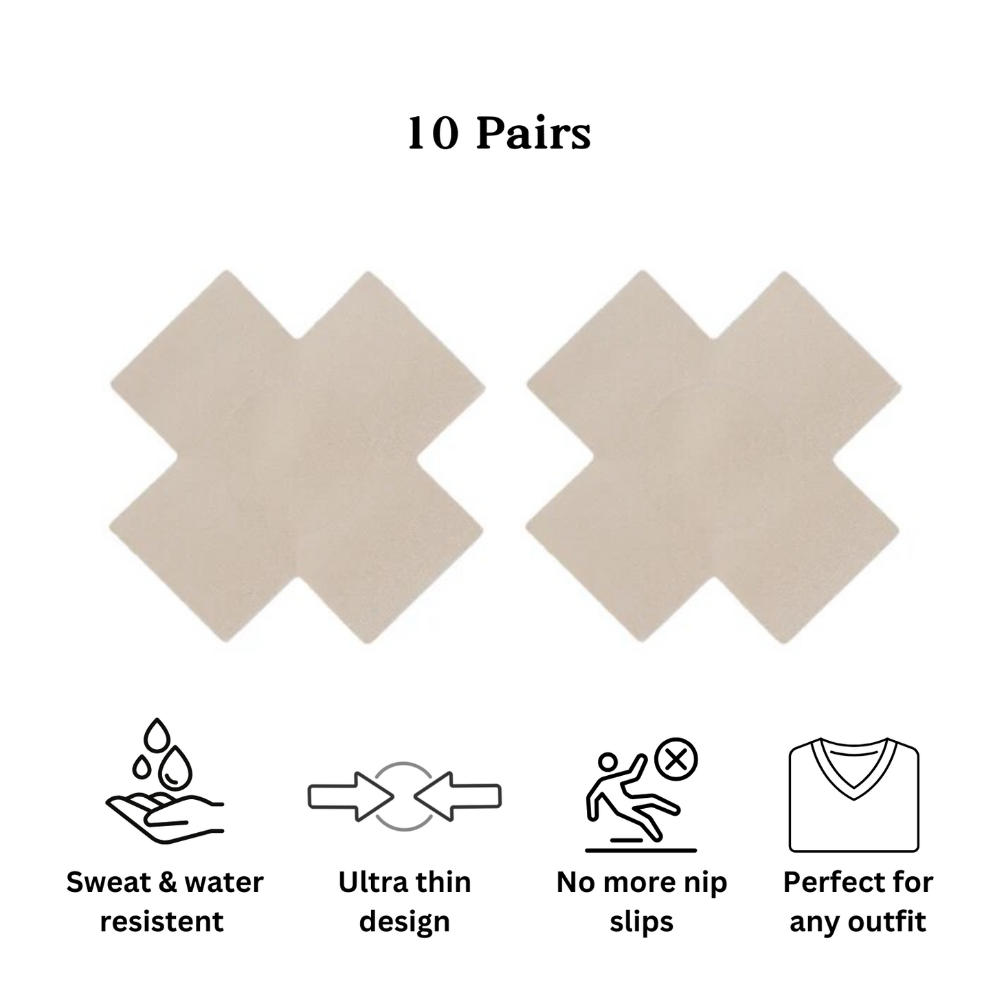 Invisible Nipple Pasties (10 pairs)