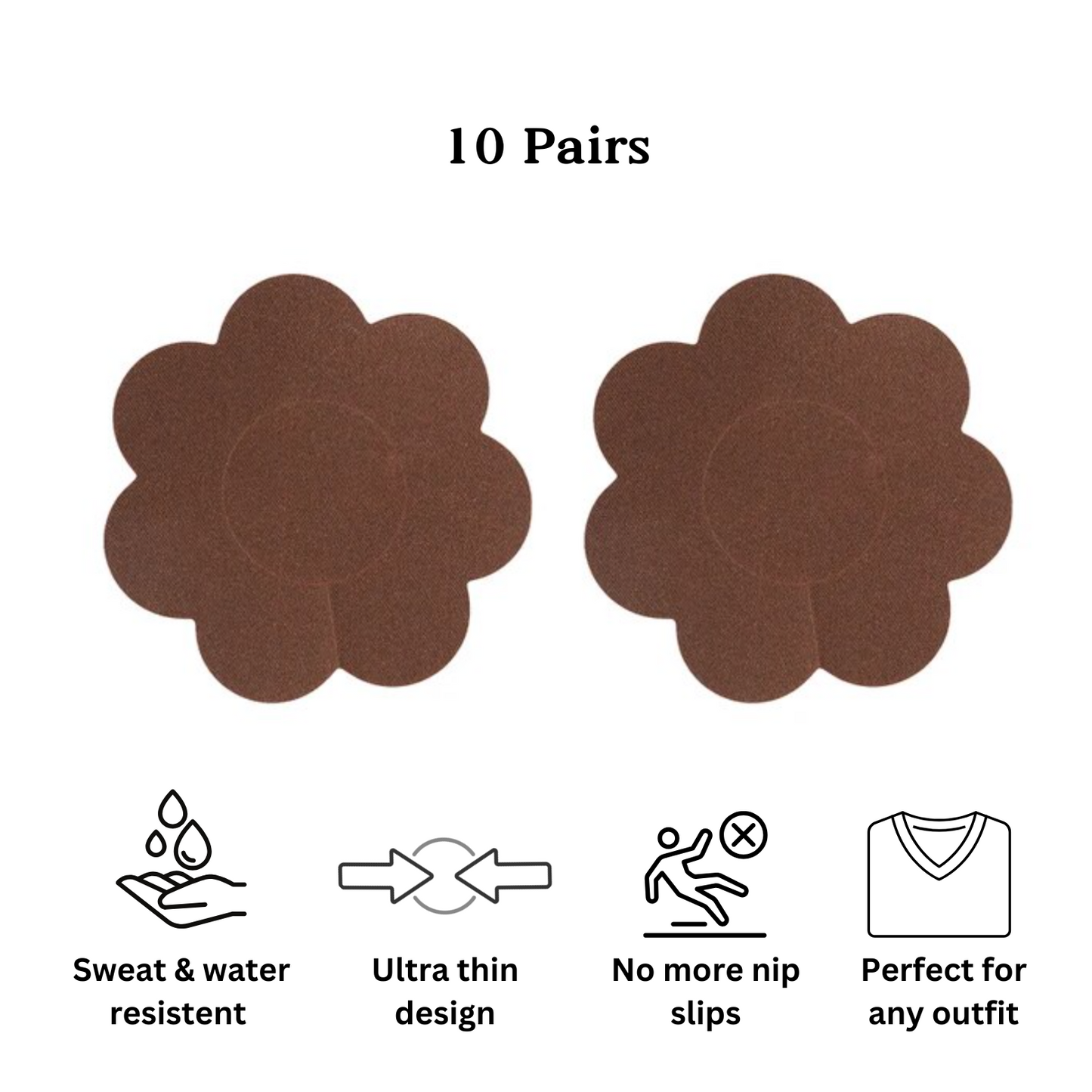 Invisible Nipple Pasties (10 pairs)