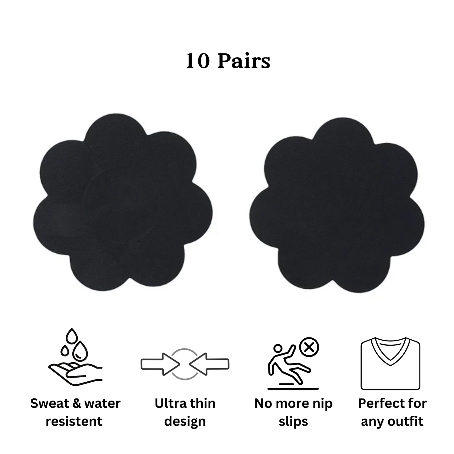 Invisible Nipple Pasties (10 pairs)