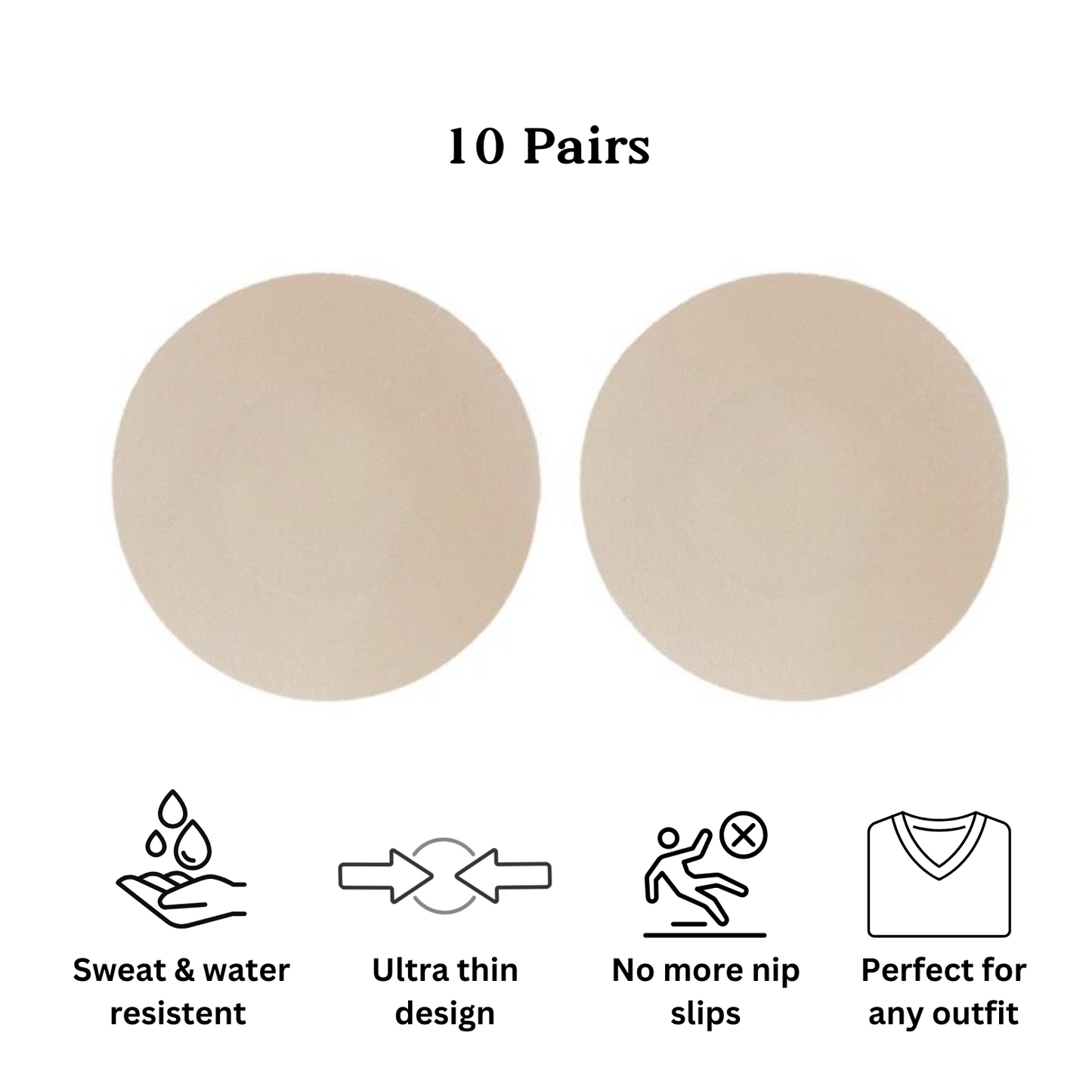 Invisible Nipple Pasties (10 pairs)