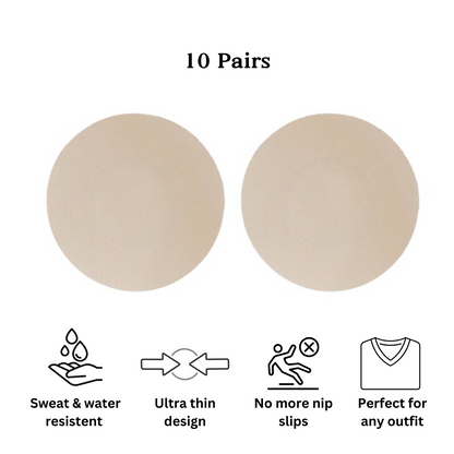 Invisible Nipple Pasties (10 pairs)
